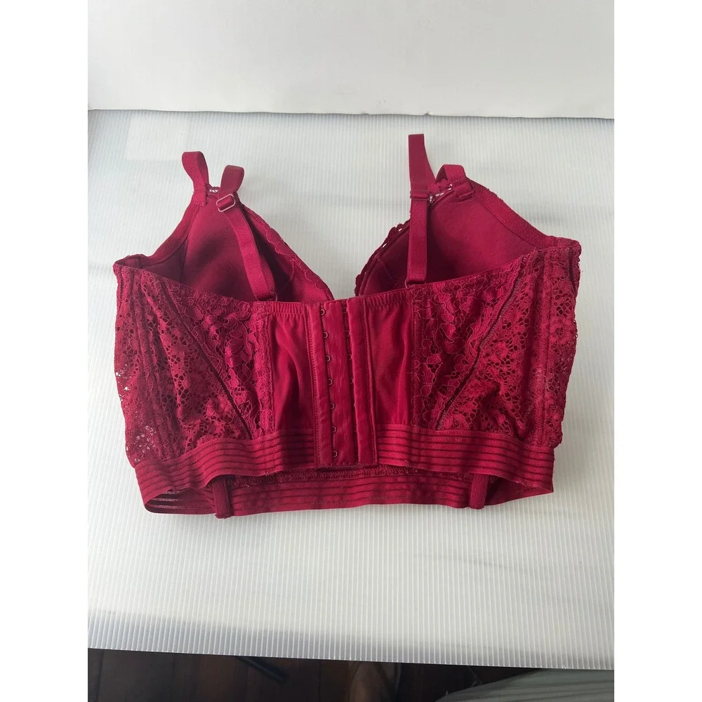 Victoria's Secret‎ Bra sexy plunge Adjustable Straps Hook Back sexy lined 36DD